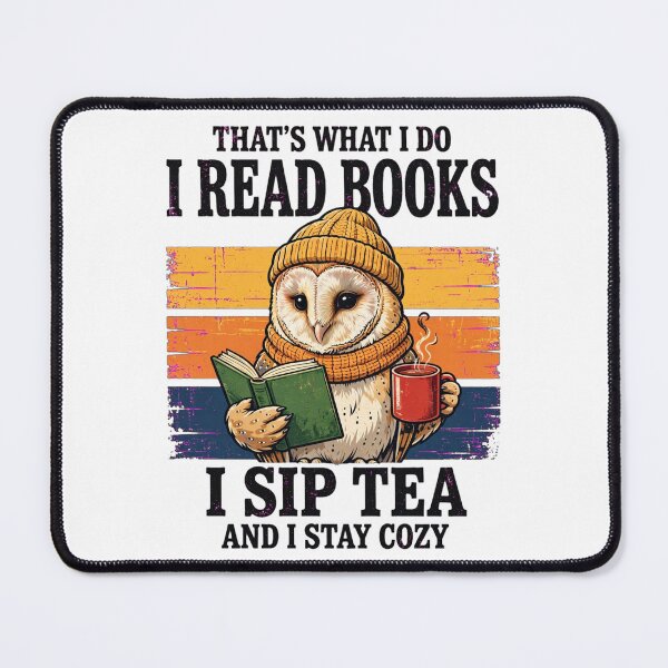 Item preview, That's What I Do Owl Reads Books Sips Tea Cozy designed and sold by Yellowriversss.