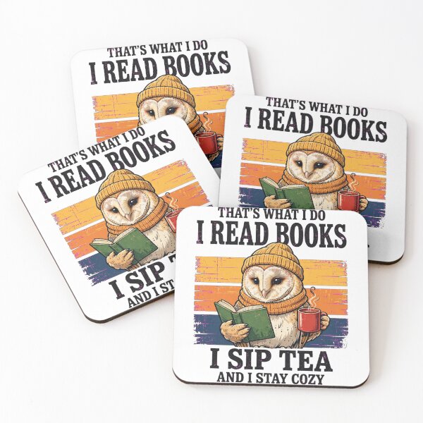 Item preview, That's What I Do Owl Reads Books Sips Tea Cozy designed and sold by Yellowriversss.