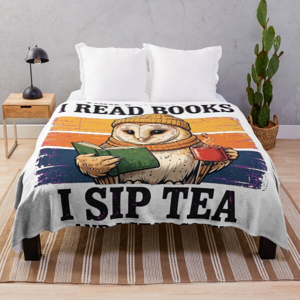 Item preview, That's What I Do Owl Reads Books Sips Tea Cozy designed and sold by Yellowriversss.