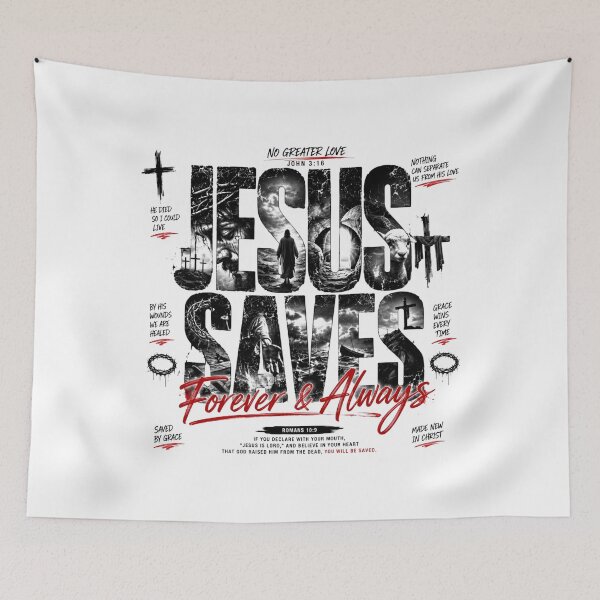 Item preview, Jesus Saves, Forever and Always designed and sold by mesmary.