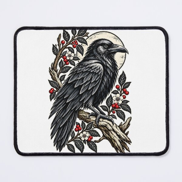 Item preview, Raven Lino Print designed and sold by TOMSZE.