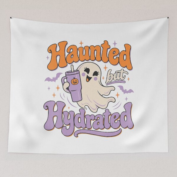 Item preview, Haunted but Hydrated Halloween Ghost designed and sold by VioletNance.