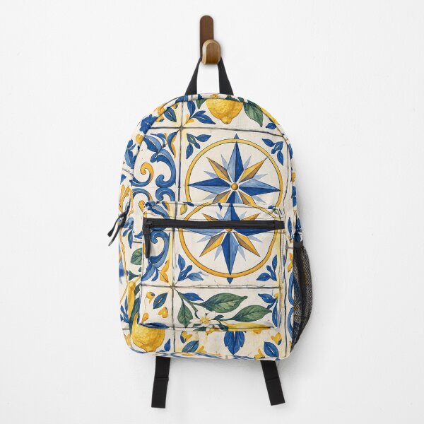 Item preview, Mediterranean Lemon & Blue Tile designed and sold by CJJRCollections.
