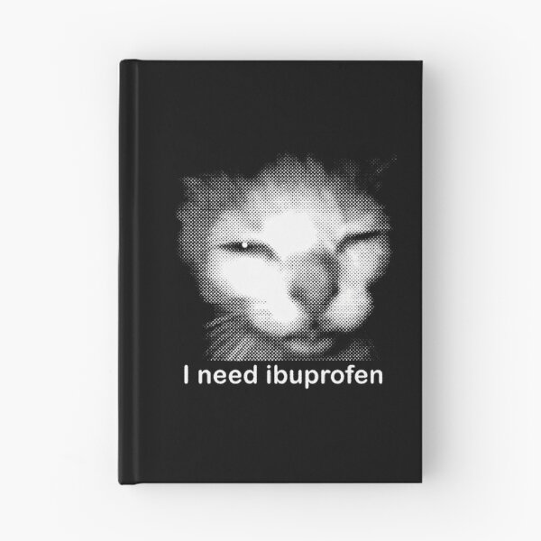 Item preview, I Need Ibuprofen Funny Vintage Graphic Cat designed and sold by carmella-eppers.