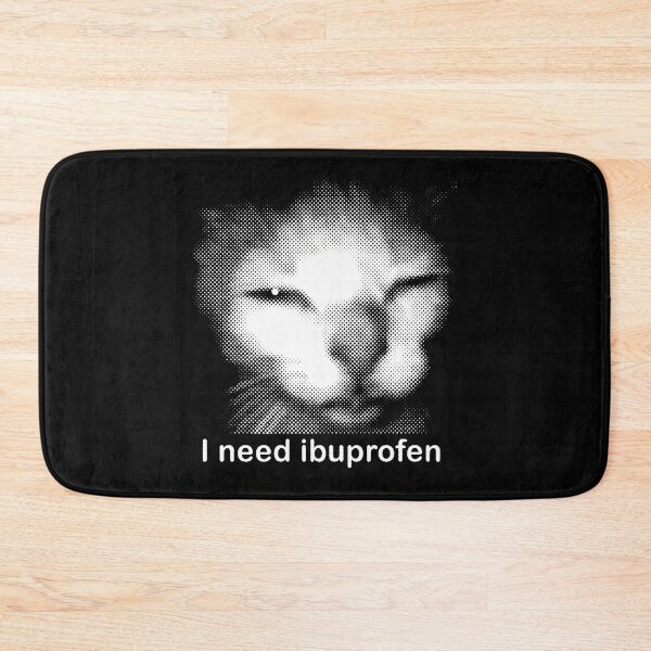 Item preview, I Need Ibuprofen Funny Vintage Graphic Cat designed and sold by carmella-eppers.