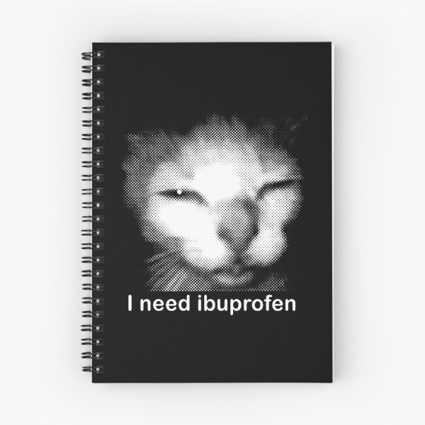 Item preview, I Need Ibuprofen Funny Vintage Graphic Cat designed and sold by carmella-eppers.