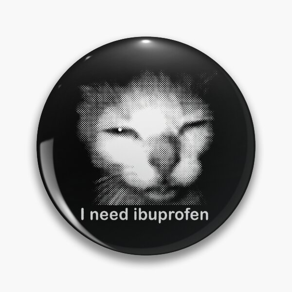 Item preview, I Need Ibuprofen Funny Vintage Graphic Cat designed and sold by carmella-eppers.