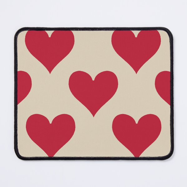 Item preview, X-Large Red Hearts Seamless Pattern Cream Vintage Valentine Love designed and sold by DColourMuse.