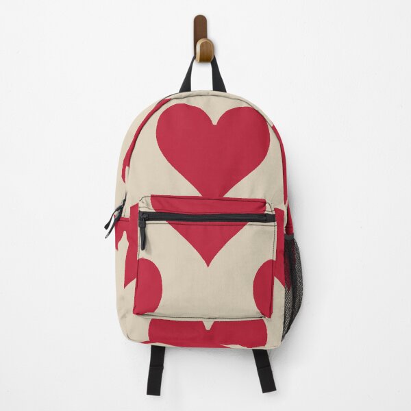 Item preview, X-Large Red Hearts Seamless Pattern Cream Vintage Valentine Love designed and sold by DColourMuse.