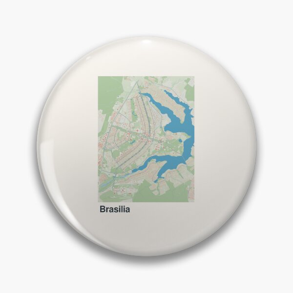Item preview, Brasilia Minimalistic Map Art designed and sold by MapsNerd.