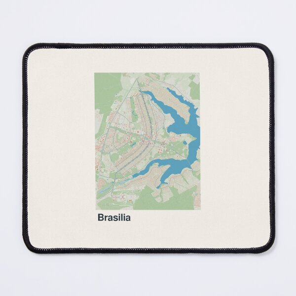Item preview, Brasilia Minimalistic Map Art designed and sold by MapsNerd.