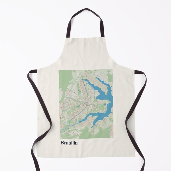 Item preview, Brasilia Minimalistic Map Art designed and sold by MapsNerd.