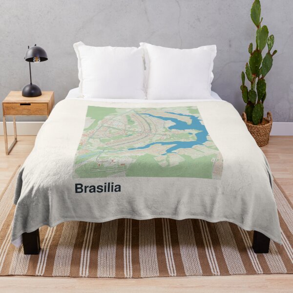 Item preview, Brasilia Minimalistic Map Art designed and sold by MapsNerd.