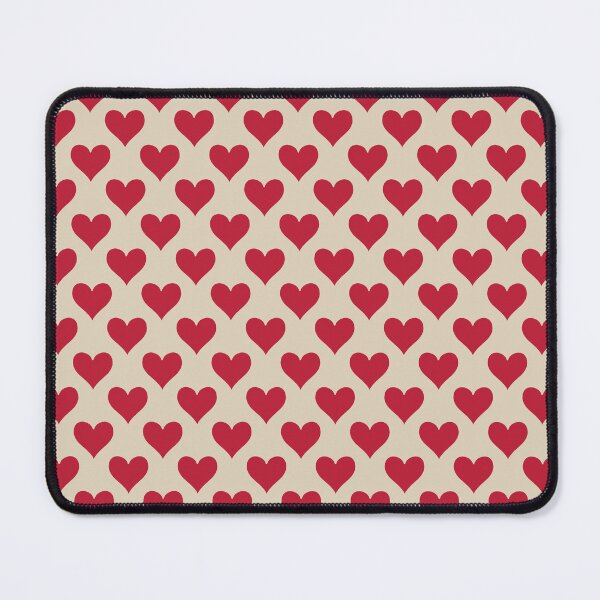 Item preview, Medium Red Hearts Seamless Pattern Cream Vintage Valentine Love designed and sold by DColourMuse.
