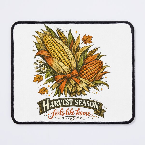 Item preview, Harvest Season Feels Like Home Vintage Corn Autumn Farmhouse Fall Art designed and sold by inkoutninja.
