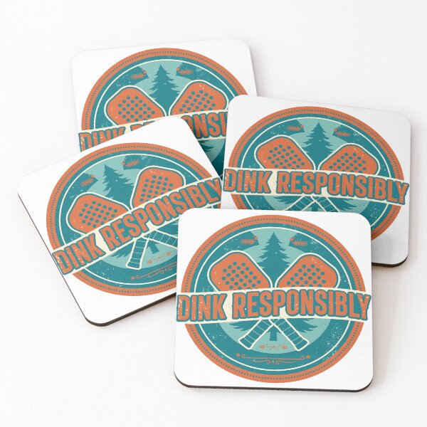 Item preview, Pickleball Shirt Dink Responsibly Funny Badge Patch Retro Gift designed and sold by DinkLifeCo.