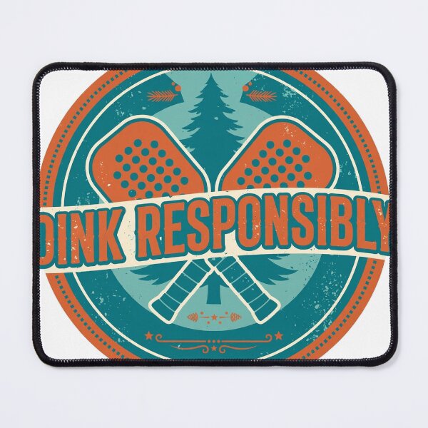 Item preview, Pickleball Shirt Dink Responsibly Funny Badge Patch Retro Gift designed and sold by DinkLifeCo.
