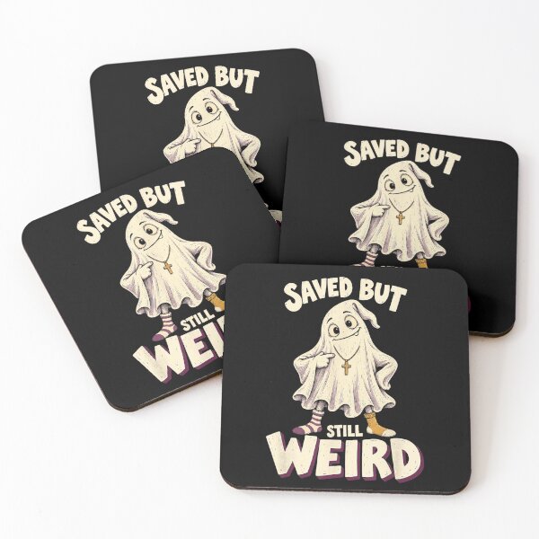 Item preview, Saved But Still Weird Christian Halloween Ghost designed and sold by VioletNance.