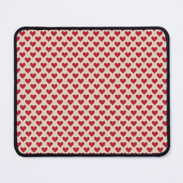 Item preview, Small Red Hearts Seamless Pattern Cream Vintage Valentine Love designed and sold by DColourMuse.