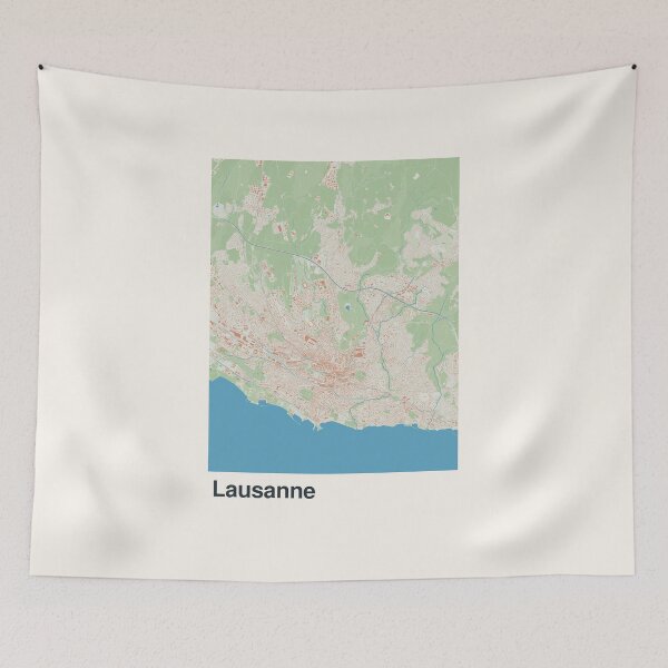 Item preview, Lausanne Minimalistic Map Art designed and sold by MapsNerd.