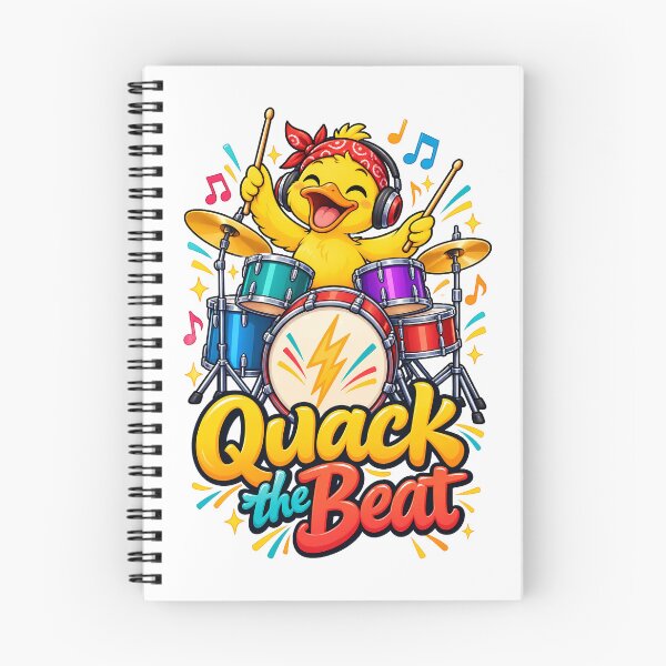 Item preview, Funny Duck Drummer – Quack the Beat Music Gift designed and sold by Isliath.