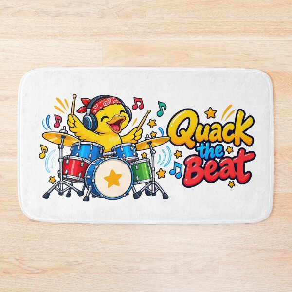 Item preview, Funny Duck Drummer – Quack the Beat Music Gift designed and sold by Isliath.