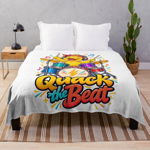 Item preview, Funny Duck Drummer – Quack the Beat Music Gift designed and sold by Isliath.