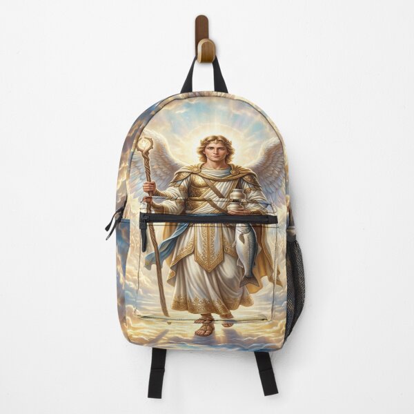 Item preview, Heavenly Portrait of Archangel Raphael and Tobit’s Fish designed and sold by Solomon-Ent-144.