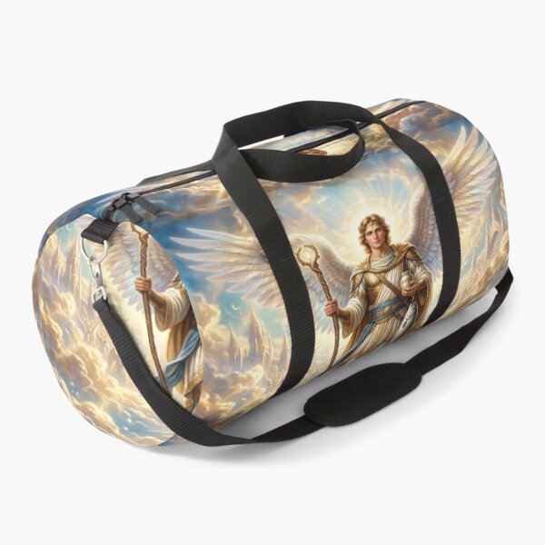 Item preview, Heavenly Portrait of Archangel Raphael and Tobit’s Fish designed and sold by Solomon-Ent-144.