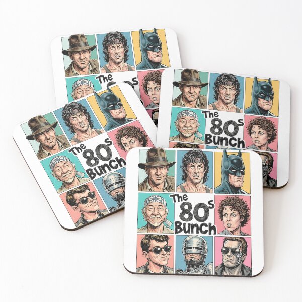 Item preview, 80S Bunch Action Heroes Collage  designed and sold by Gerilla.