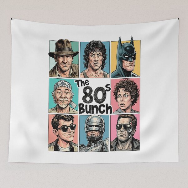 Item preview, 80S Bunch Action Heroes Collage  designed and sold by Gerilla.