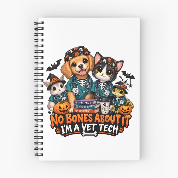 Item preview, No Bones About It I’m a Vet Tech – Funny Halloween Veterinary Gift designed and sold by Bettybee00.