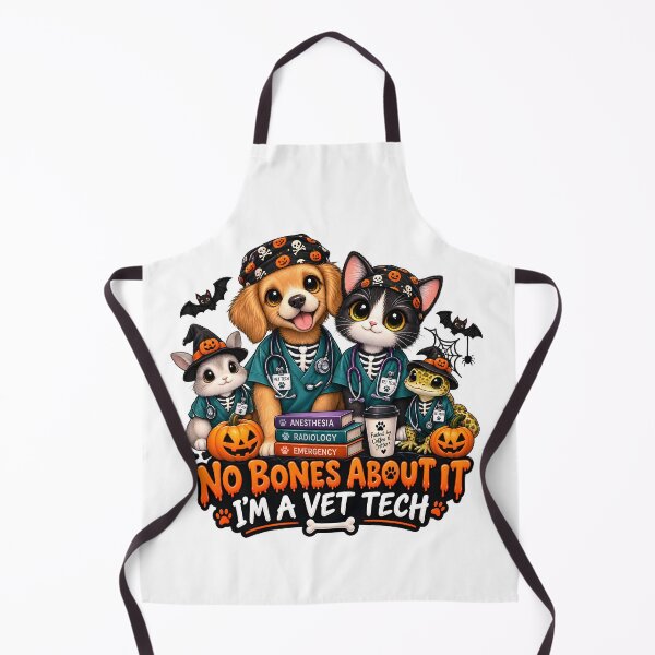Item preview, No Bones About It I’m a Vet Tech – Funny Halloween Veterinary Gift designed and sold by Bettybee00.