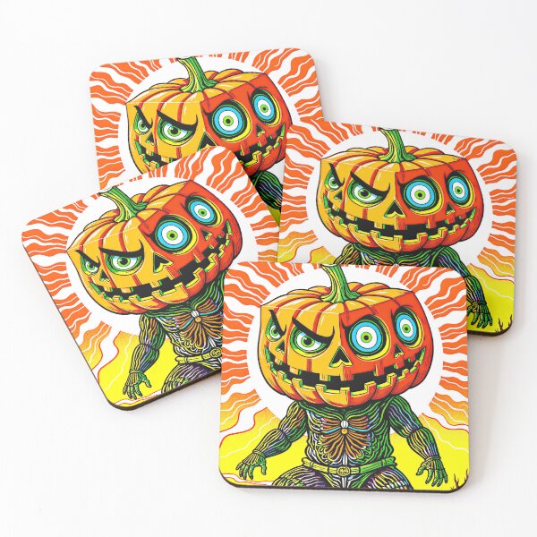 Item preview, Creepy Cute Halloween Pumpkin Character With Sinister Smile designed and sold by QQQueen.