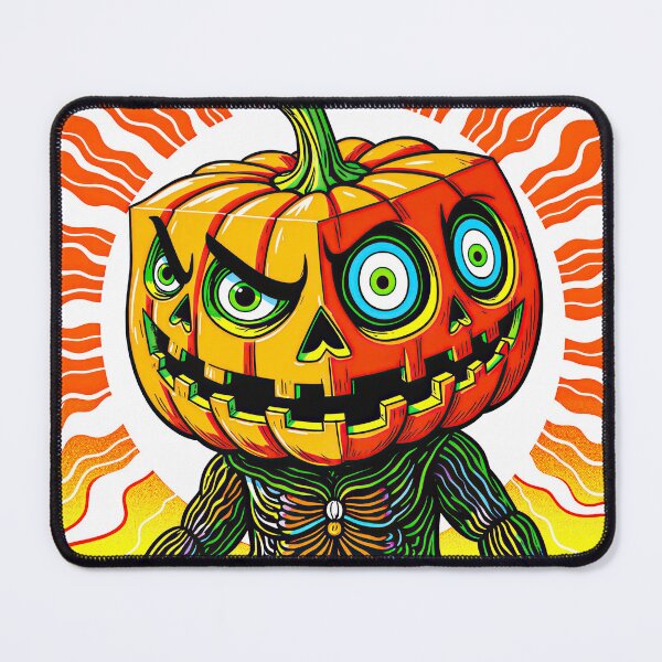 Item preview, Creepy Cute Halloween Pumpkin Character With Sinister Smile designed and sold by QQQueen.