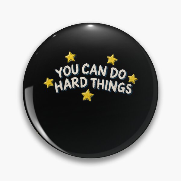 Item preview, You Can Do Hard Things Retro Growth Mindset Stars Design designed and sold by DevilMayCrySh.