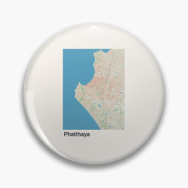 Item preview, Pattaya Minimalistic Map Art designed and sold by MapsNerd.