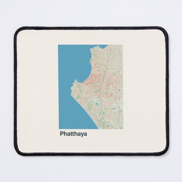 Item preview, Pattaya Minimalistic Map Art designed and sold by MapsNerd.