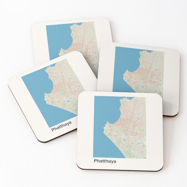 Item preview, Pattaya Minimalistic Map Art designed and sold by MapsNerd.