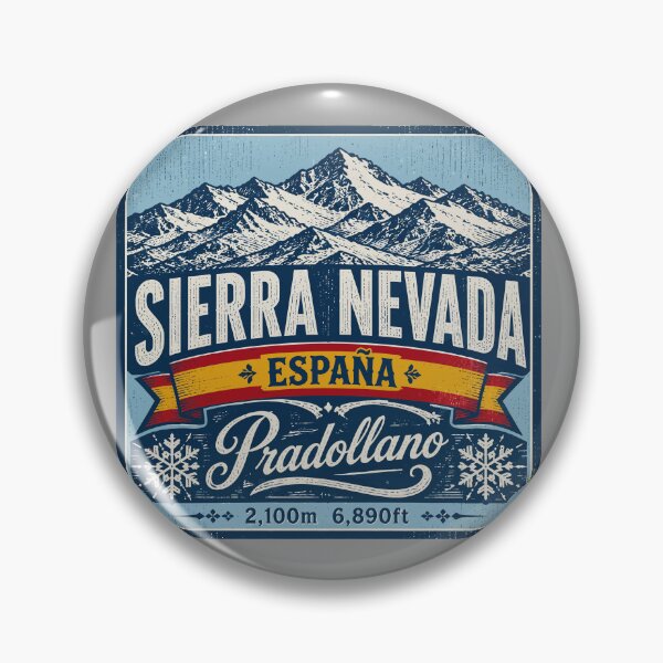 Item preview, Sierra Nevada Pradollano Spain Granada Skiing Sticker TShirt 01 designed and sold by OuterShellUK.