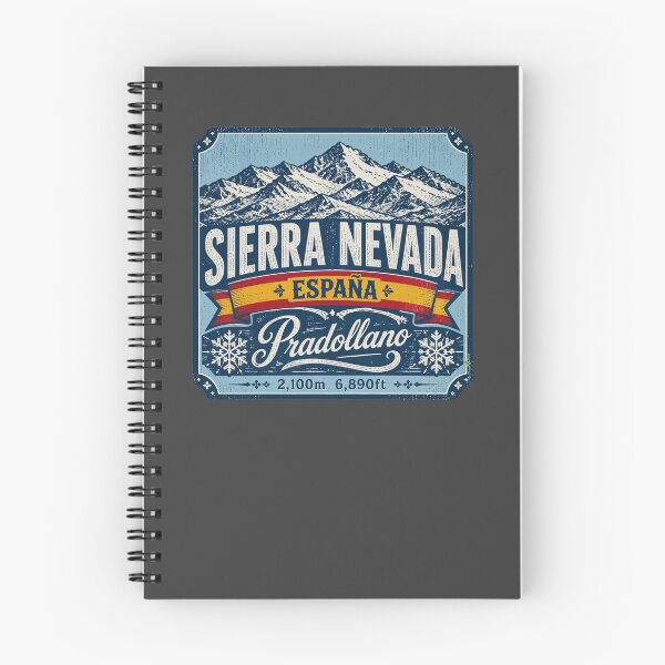 Item preview, Sierra Nevada Pradollano Spain Granada Skiing Sticker TShirt 01 designed and sold by OuterShellUK.