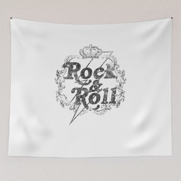 Item preview, Vintage Crest Rock and Roll Lightning Graphic Art designed and sold by The secret storage room.