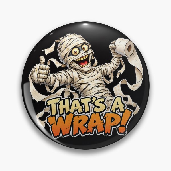 Item preview, That’s a Wrap! Funny Mummy Halloween Cartoon designed and sold by takeitliterally.com.