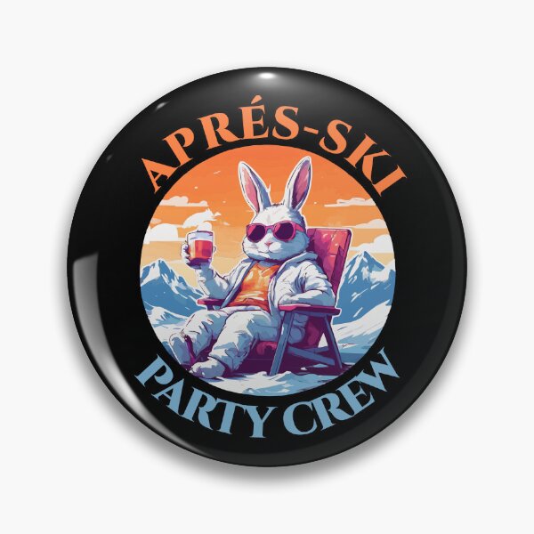 Item preview, Après-Ski Party Crew Bunny Retro Winter Sports designed and sold by Loona97.