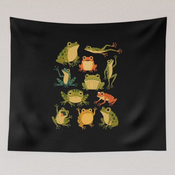 Item preview, Funny Frog Collection Cute Colorful  designed and sold by BuncoHearas.