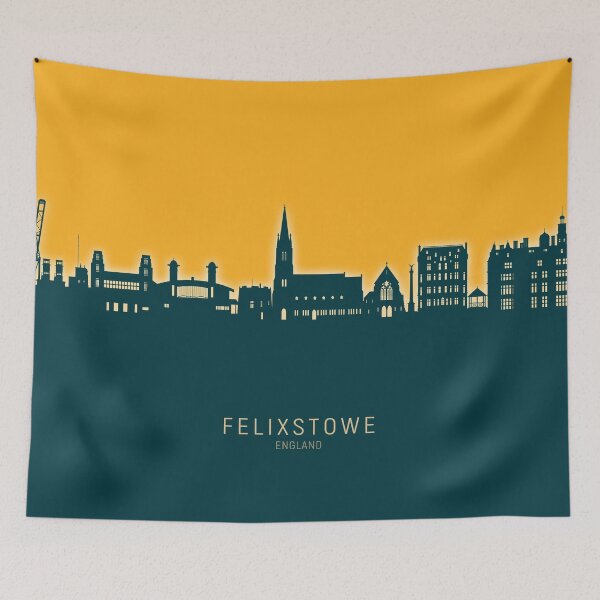 Item preview, Felixstowe England Skyline designed and sold by ArtPrints.