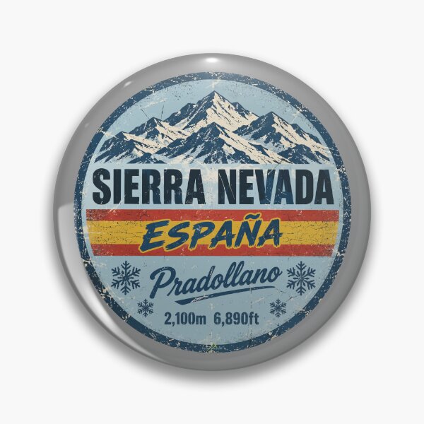 Item preview, Sierra Nevada Pradollano Spain Granada Skiing Sticker TShirt 02 designed and sold by OuterShellUK.