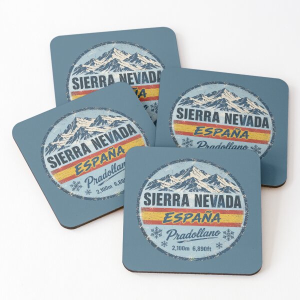 Item preview, Sierra Nevada Pradollano Spain Granada Skiing Sticker TShirt 02 designed and sold by OuterShellUK.