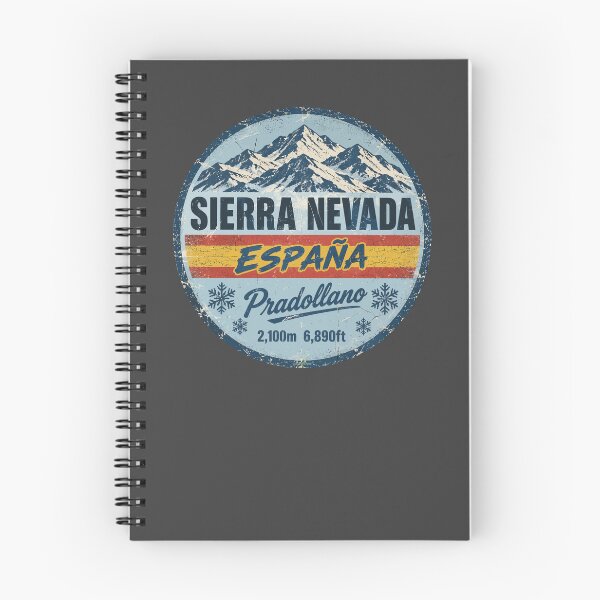 Item preview, Sierra Nevada Pradollano Spain Granada Skiing Sticker TShirt 02 designed and sold by OuterShellUK.