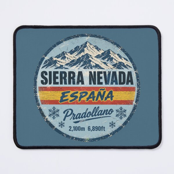 Item preview, Sierra Nevada Pradollano Spain Granada Skiing Sticker TShirt 02 designed and sold by OuterShellUK.